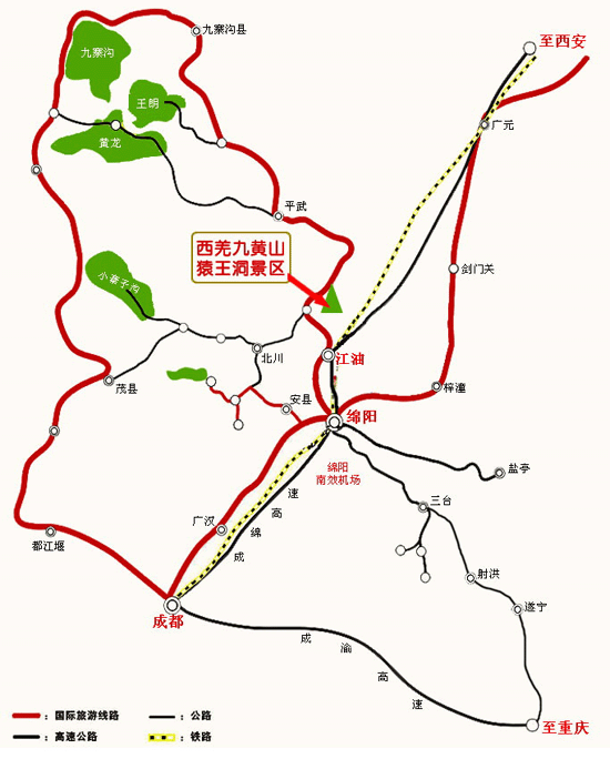 猿王洞交通图